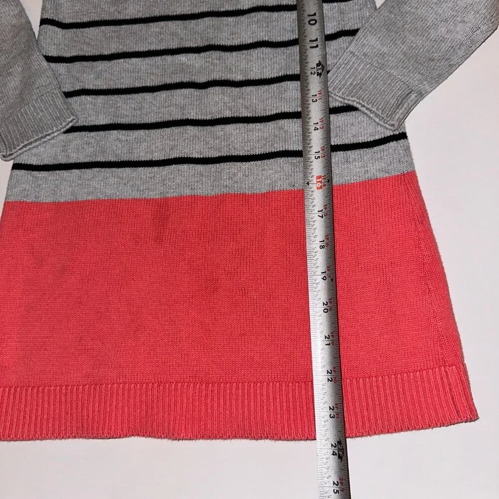 Gymboree Cat Sweater Dress SZ 7 gray and melon